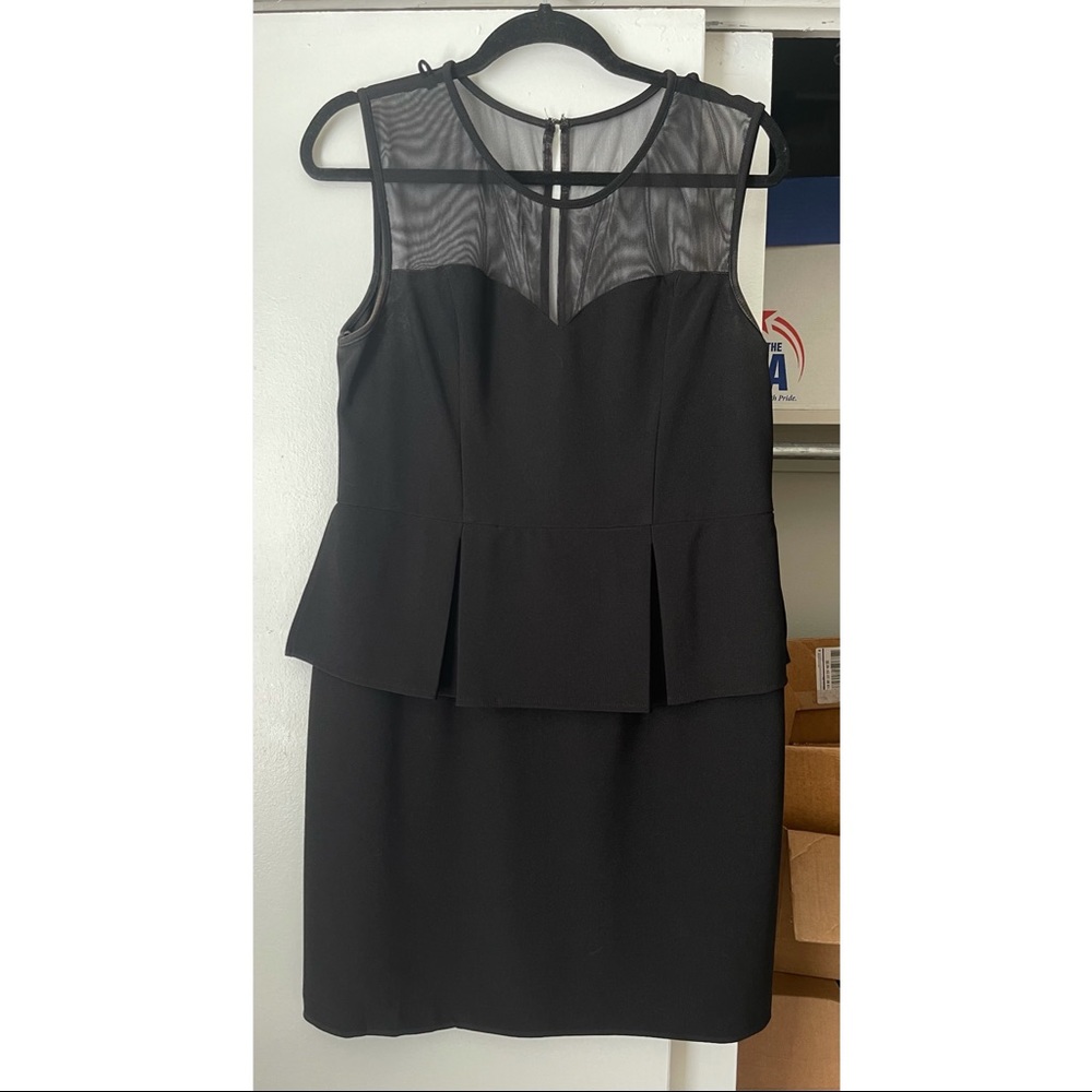 Bisou Bisou peplum waist dress